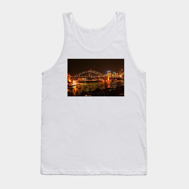 Sydney Harbour Lights Tank Top by Michaelm43